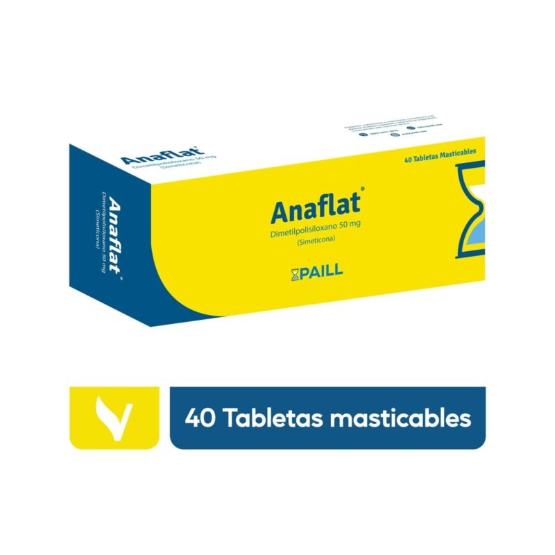 ANAFLAT 50 mg 40 Tabletas masticables 2 PACK - Image 2