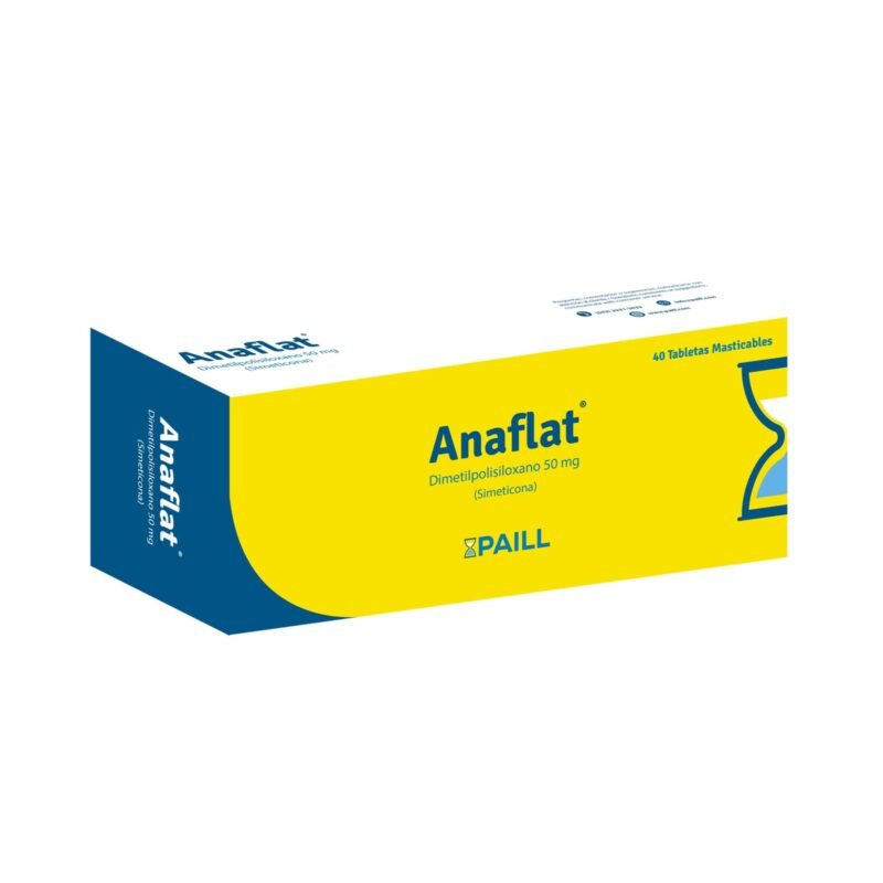 ANAFLAT 50 mg 40 Tabletas masticables 2 PACK