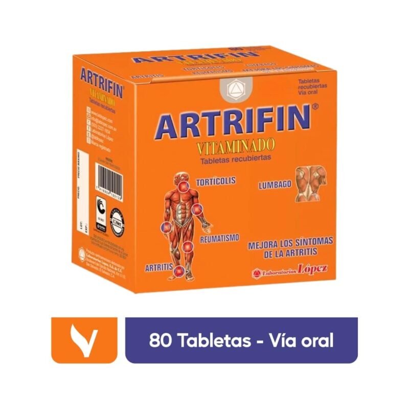 Fin a los dolores con ARTRIFIN VITAMINADO 80 Tabletas - Image 2