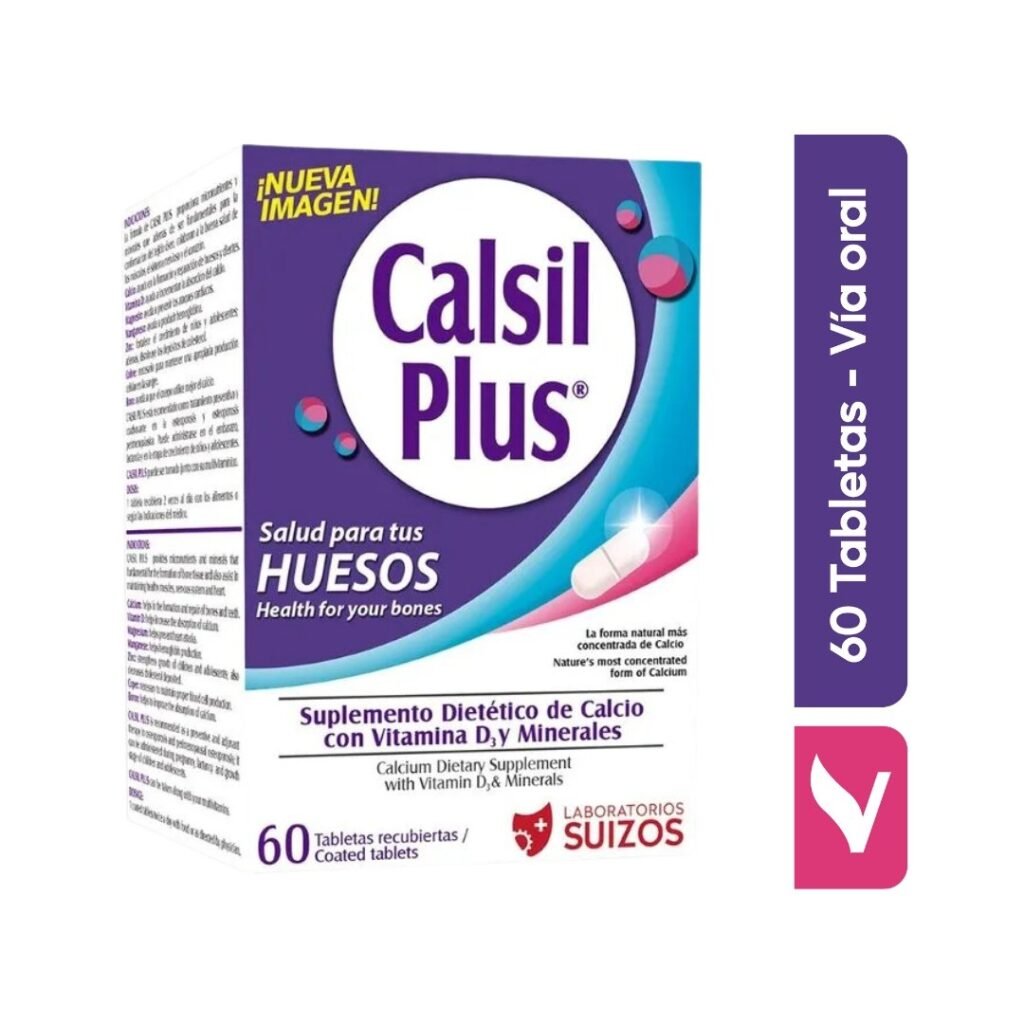 CALSIL PLUS 60 Tabletas – ViteSV – Salud y bienestar siempre contigo
