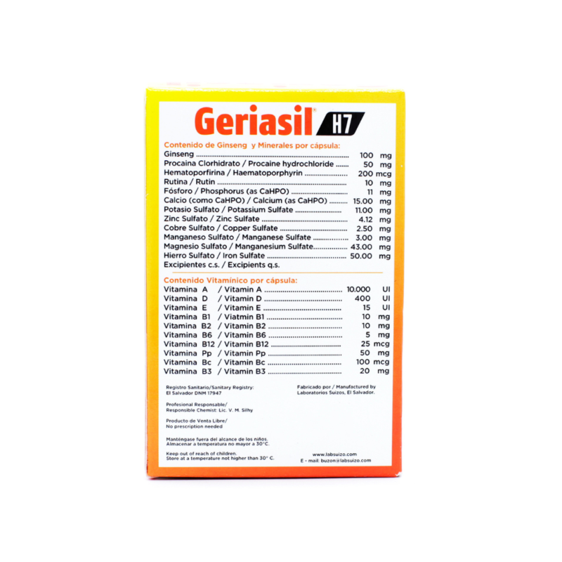 Geriasil H7 Cápsulas - Imagen 2