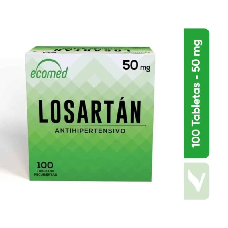 LOSARTAN ECOMED 50mg 100 Tabletas - Image 4