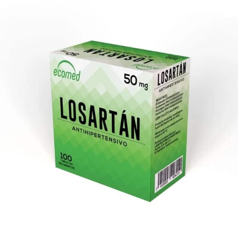 LOSARTAN ECOMED 50mg 100 Tabletas - Image 2