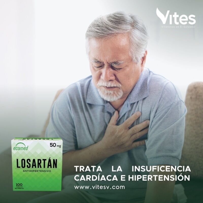LOSARTAN ECOMED 50mg 100 Tabletas - Image 5