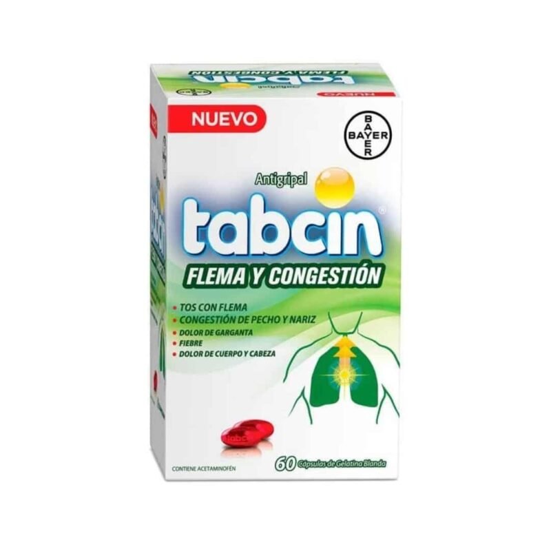 TABCIN FLEMA Y CONGESTION 60 Gel Caps