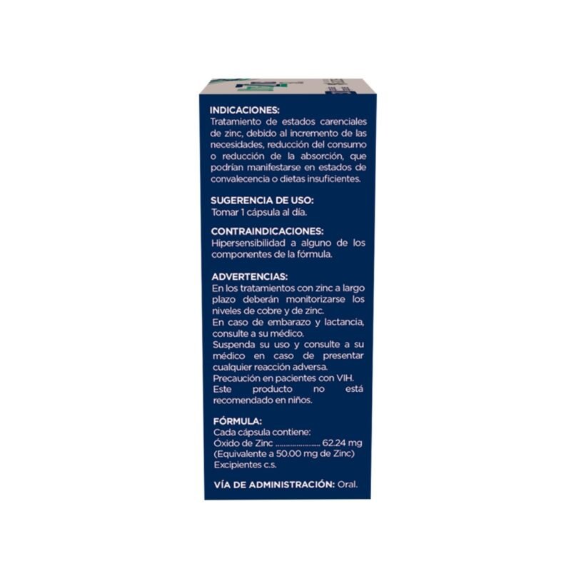 ULTRA ZINC 50 mg 30 Cápsulas - Imagen 2