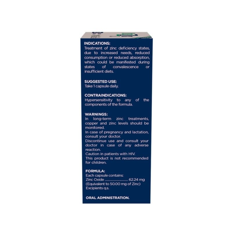 ULTRA ZINC 50 mg 30 Cápsulas - Imagen 3